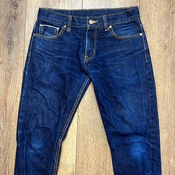 Soso Dark Wash Selvedge Skinny Jeans Size 29 - Picture 3 of 10